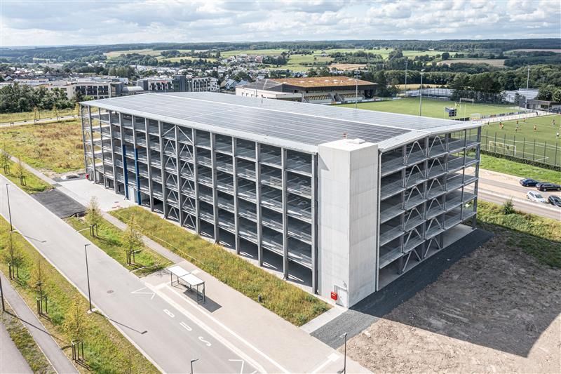 Luxembourg’s first Eco-Circular Car Park showcases sustainable, modular design for resource efficiency and reuse.