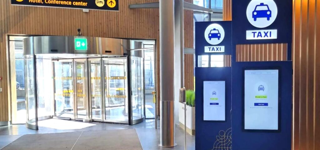 The taxi booking platform has been effective at Oslo Airport, helping to reduce wait times and alleviate congestion at terminals {Images: Fast Travel}