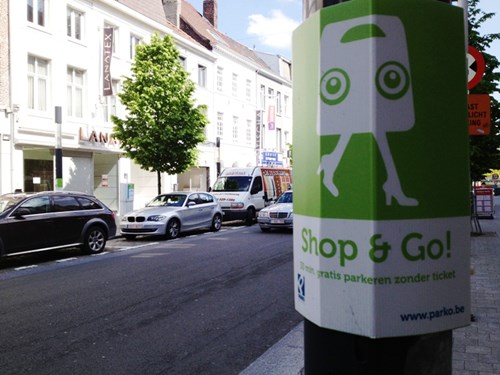 Kortrijk Shop & Go zone powered by Nedap parking sensors