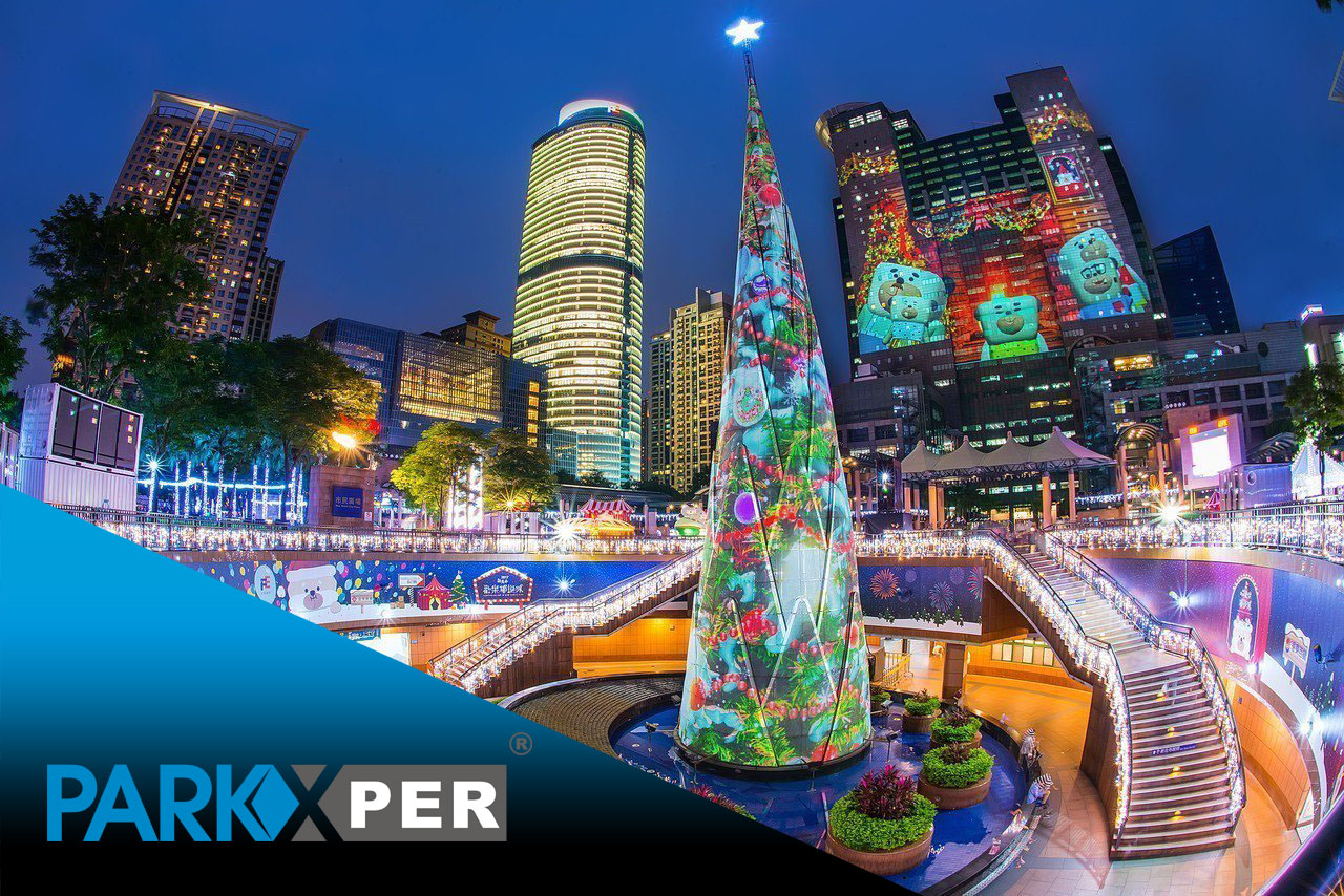At New Taipei Civic Square, Parkxper has installed a comprehensive parking guidance systems for motorcycles.