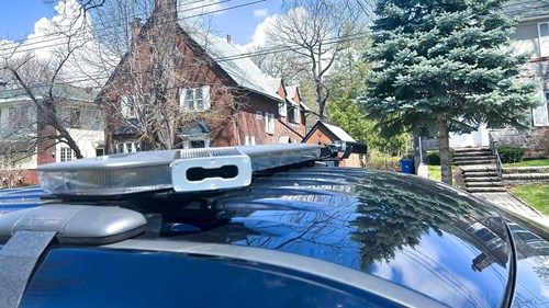 LPR camera on top of a vehicle.