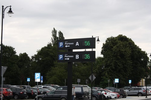 image of digital parking signage