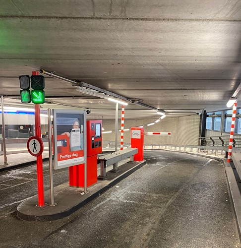 image of a parking entry